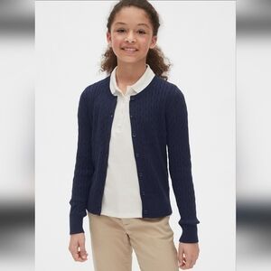 GAP Kids Navy Blue Button Down Cardigan